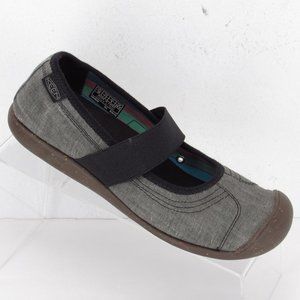 KEEN Canvas Mary Jane Flats 7.5 Gray #173